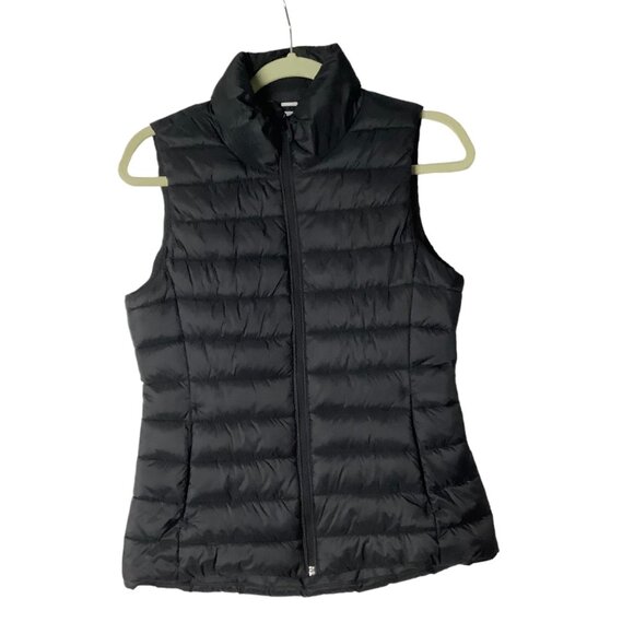 Old Navy Active Puffer Narrow Channel Vest Women XS Black Nylon Polyester - Picture 1 of 9